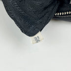 Prada Black Nylon Shoulder Bag Mini Bag with Leather Details