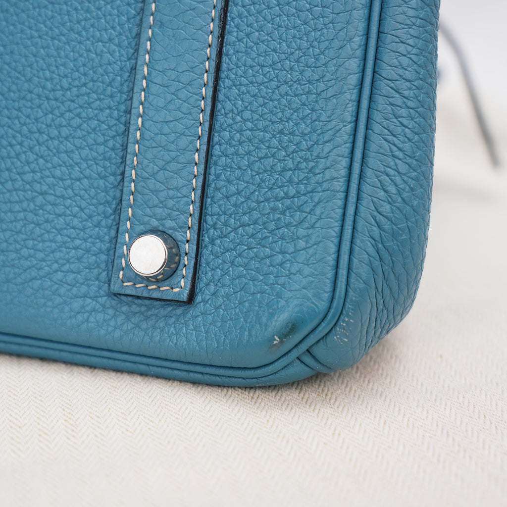 Hermès Birkin 35 Togo Blue Jean – Silver Hardware 