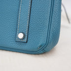 Hermès Birkin 35 Togo Blue Jean – Silver Hardware 
