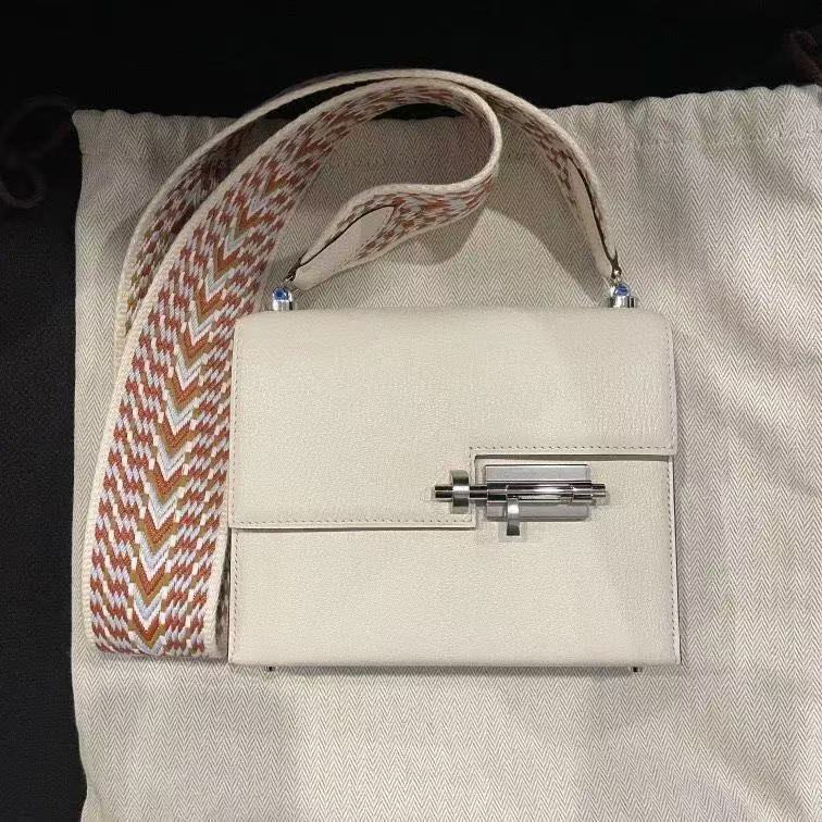 Hermès Mini Verrou bianca