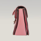 Miu Miu Pink Leather Shoulder Bag Crossbody Bag with Turn-Lock Closure