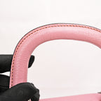 Miu Miu Pink Leather Shoulder Bag Crossbody Bag with Turn-Lock Closure