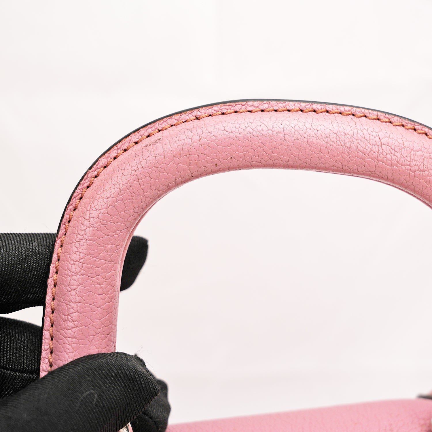 Miu Miu Pink Leather Shoulder Bag Crossbody Bag with Turn-Lock Closure