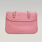 Miu Miu Pink Leather Shoulder Bag Crossbody Bag with Turn-Lock Closure