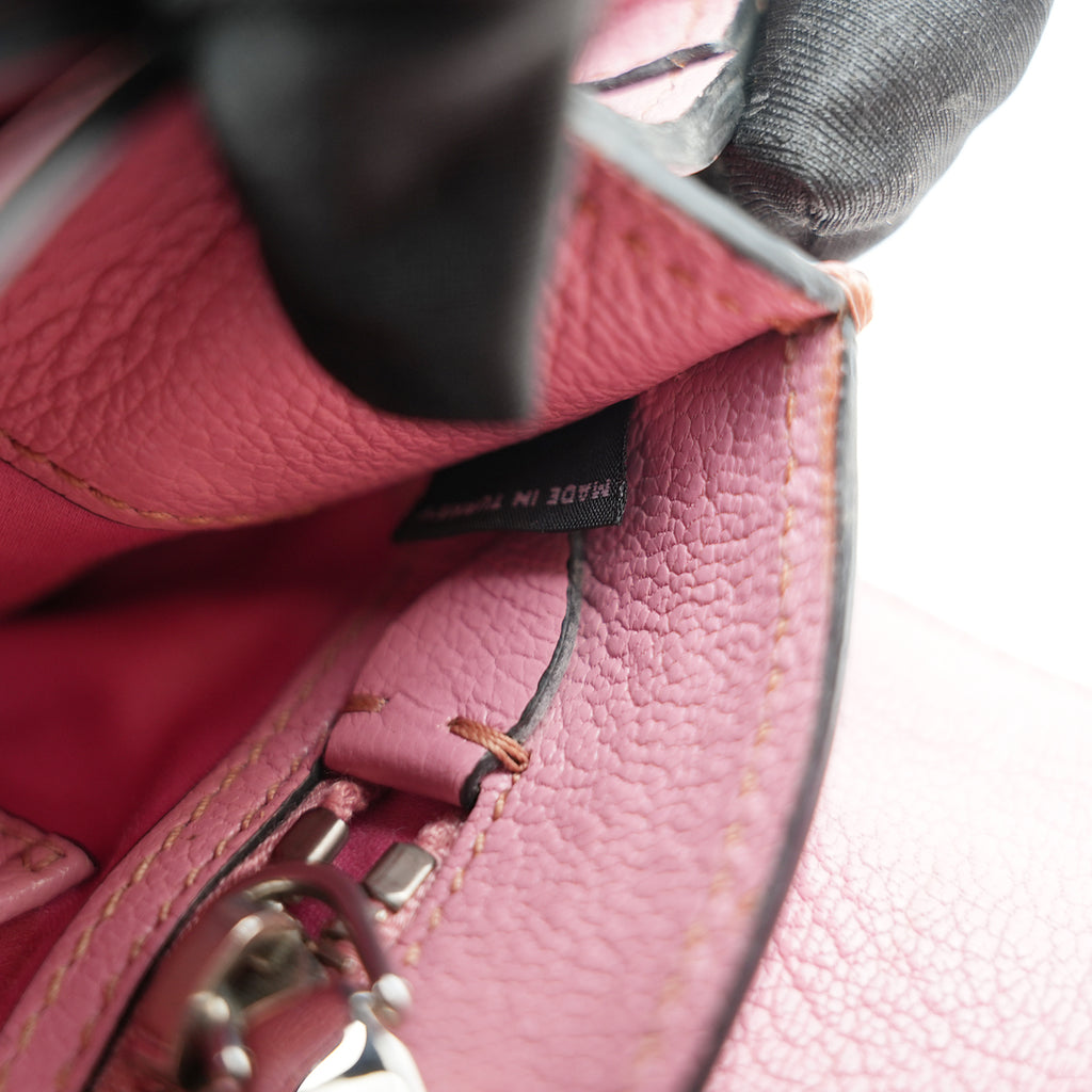 Miu Miu Pink Leather Shoulder Bag Crossbody Bag with Turn-Lock Closure