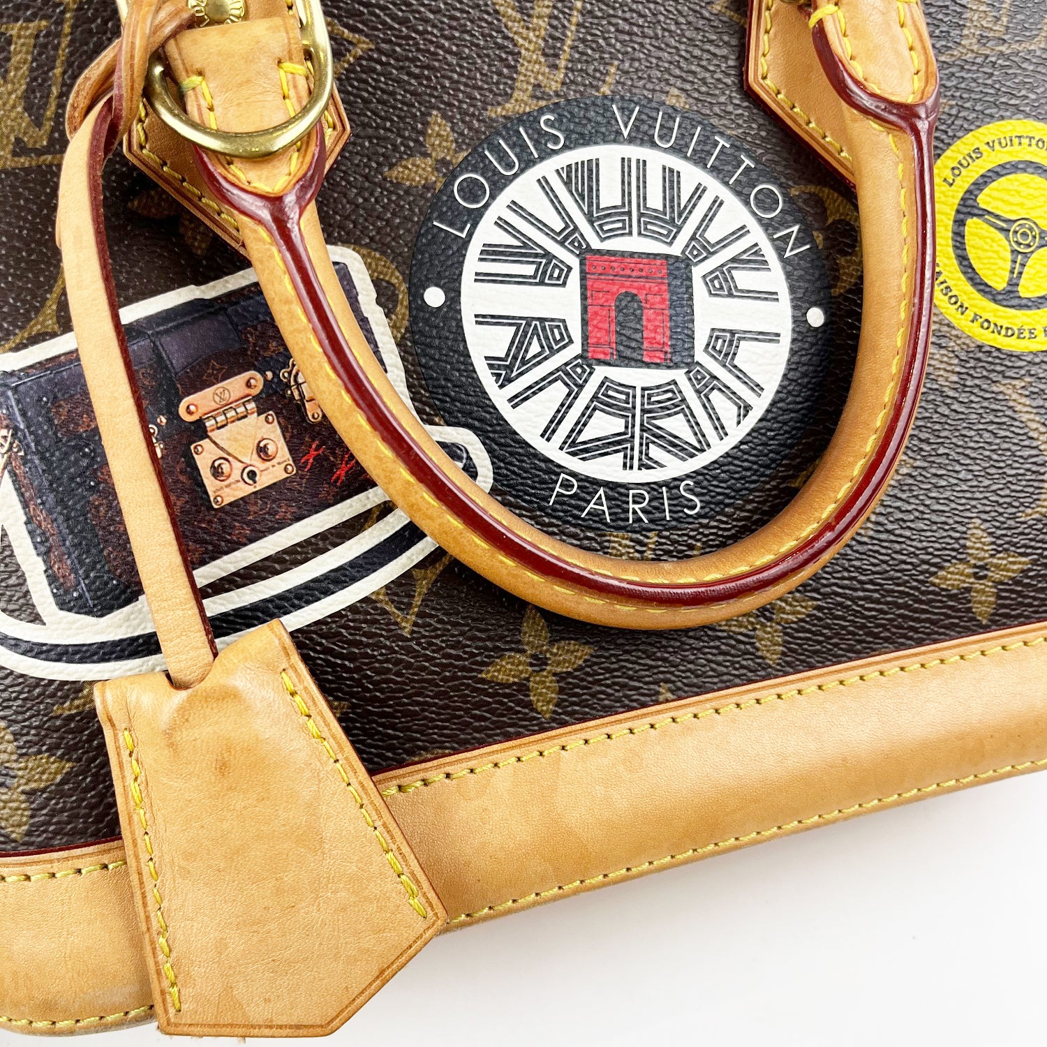 Louis Vuitton Alma BB Monogram Canvas Limited Edition con Stampe