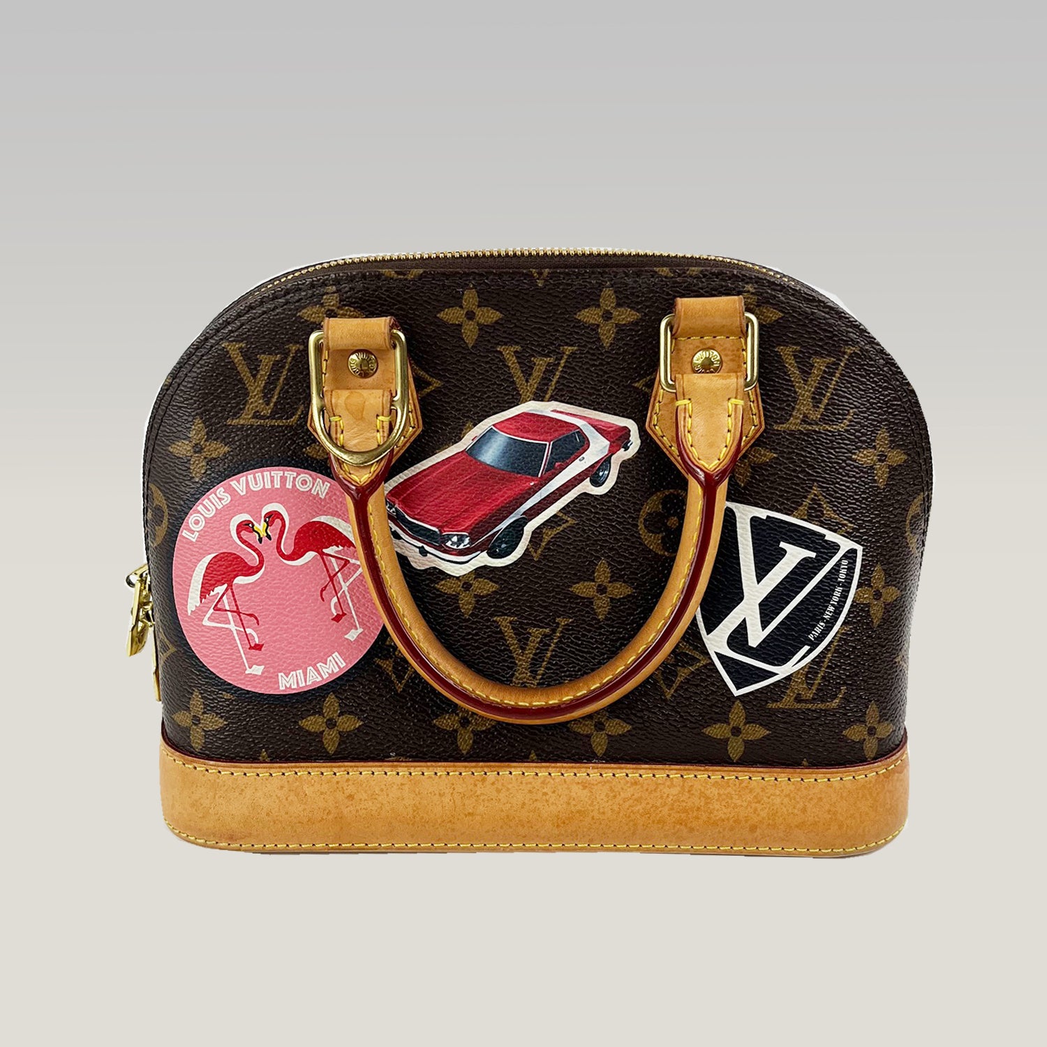Louis Vuitton Alma BB Monogram Canvas Limited Edition con Stampe