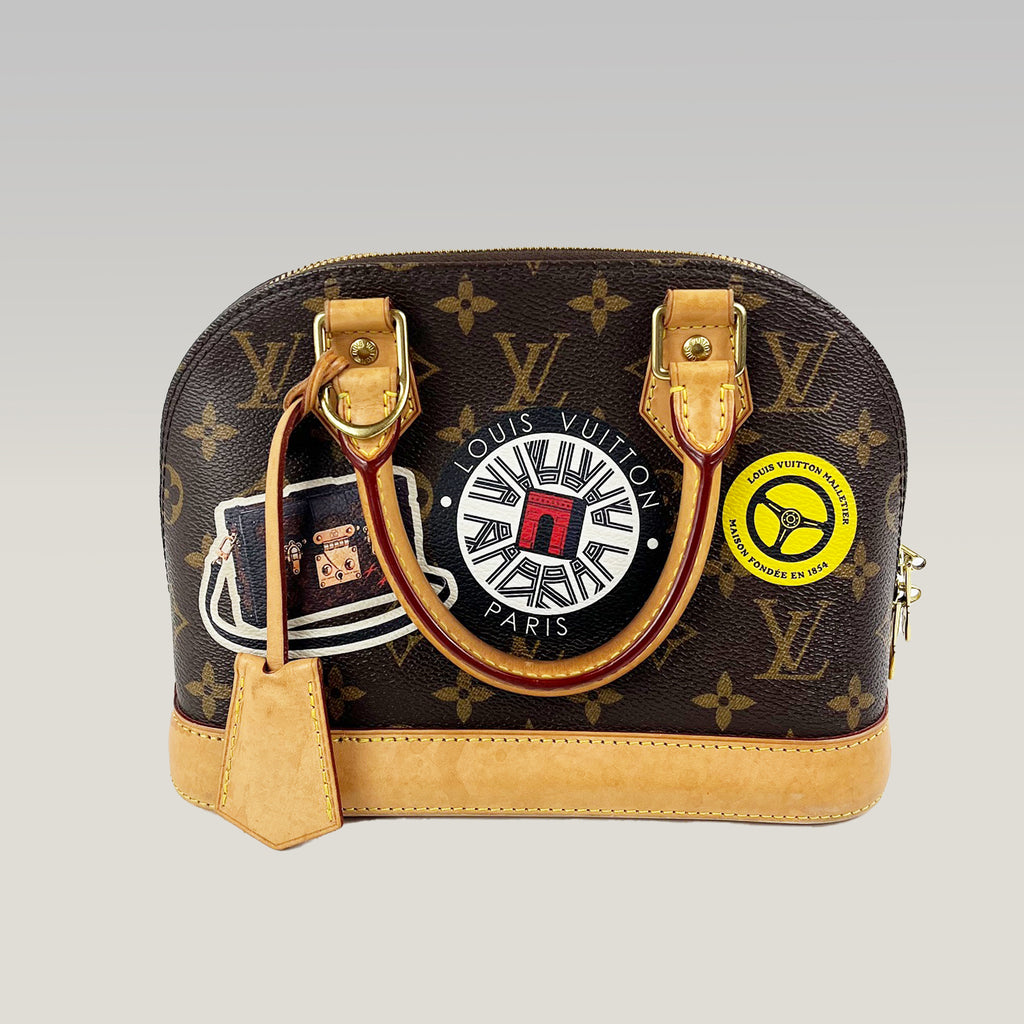 Louis Vuitton Alma BB Monogram Canvas Limited Edition con Stampe