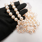 Chanel Collana Multigiro di Perle con Charm Tweed e Dettagli Arancioni