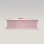 Jacquemus Le Grand Bambino Rosa in Pelle Goffrata Effetto Coccodrillo con Tracolla