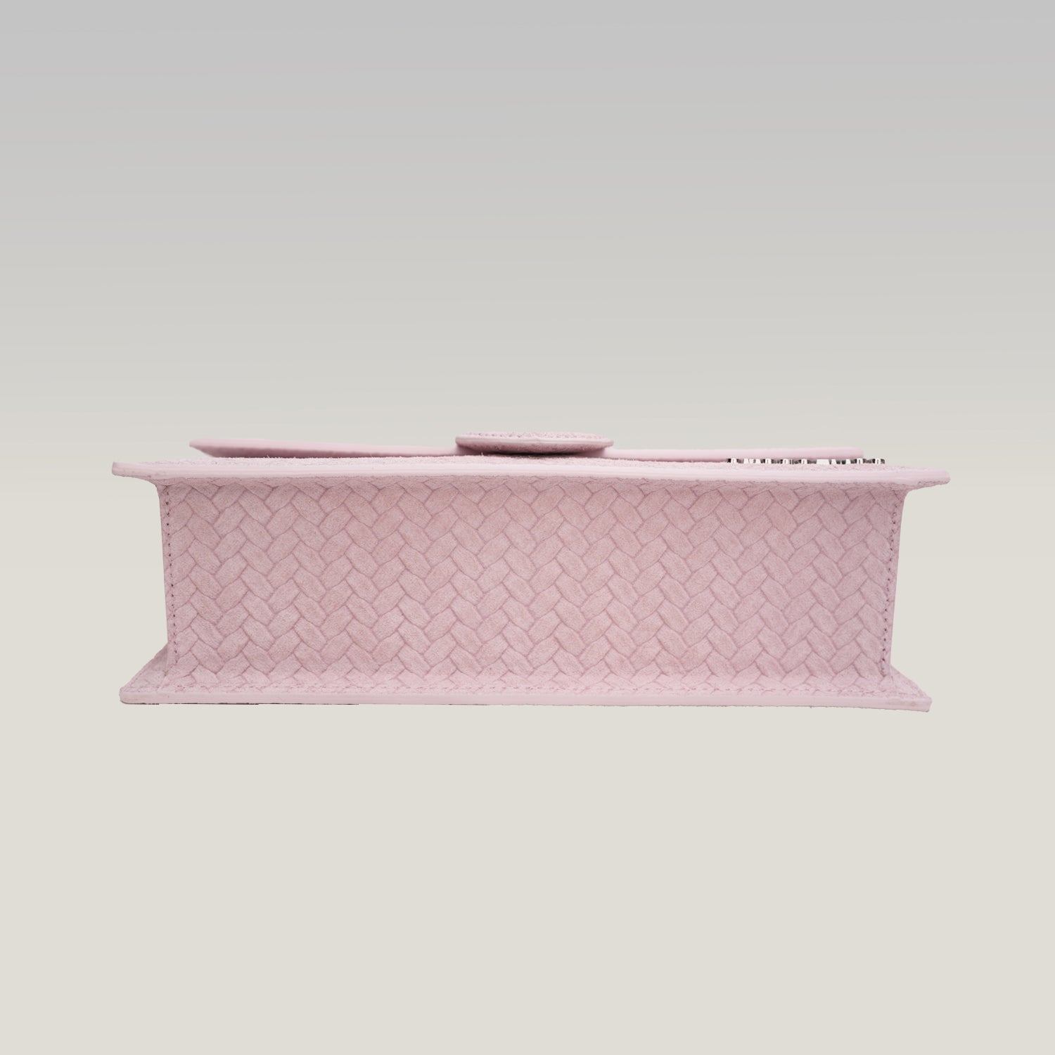 Jacquemus Le Grand Bambino Rosa in Pelle Goffrata Effetto Coccodrillo con Tracolla