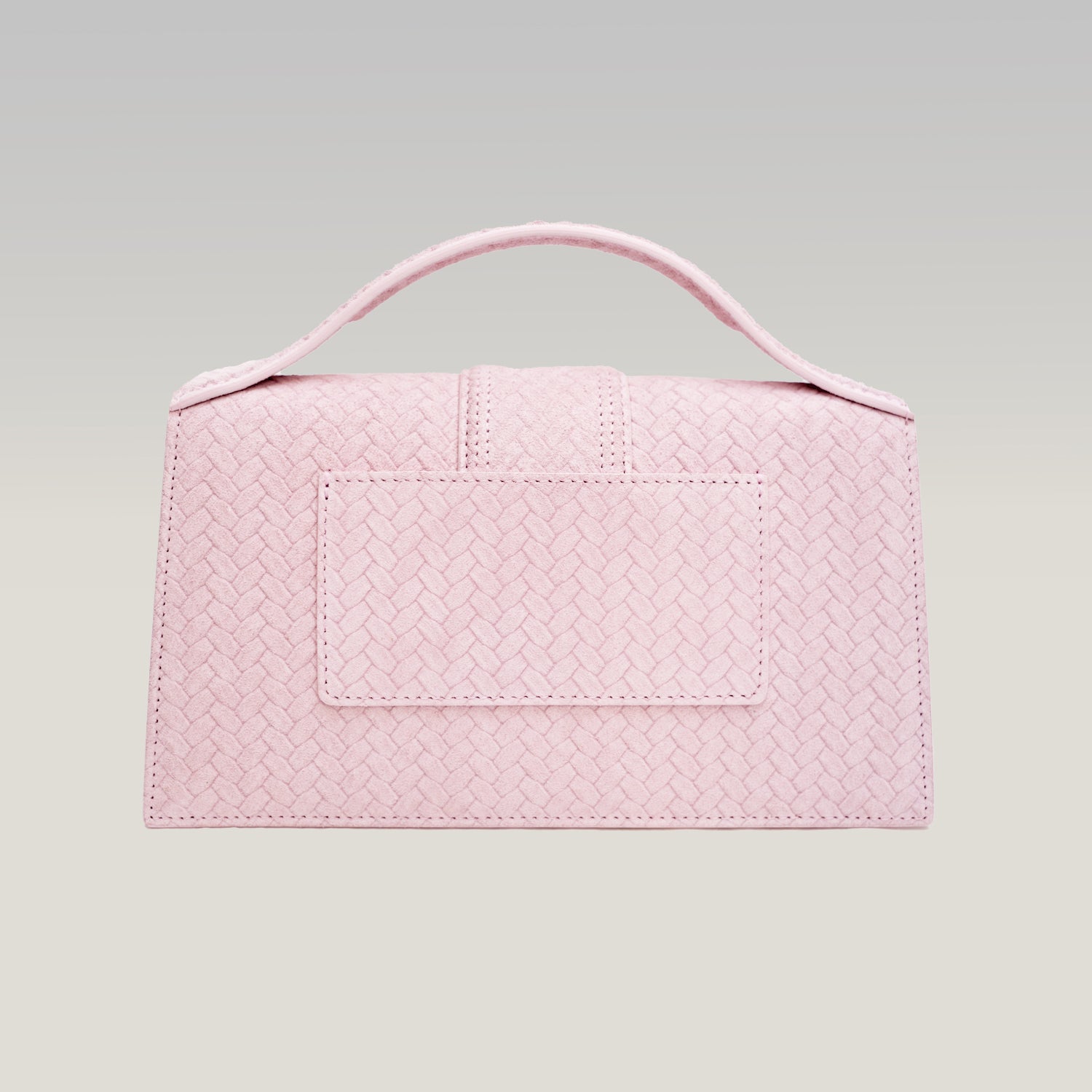 Jacquemus Le Grand Bambino Rosa in Pelle Goffrata Effetto Coccodrillo con Tracolla