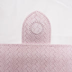 Jacquemus Le Grand Bambino Rosa in Pelle Goffrata Effetto Coccodrillo con Tracolla