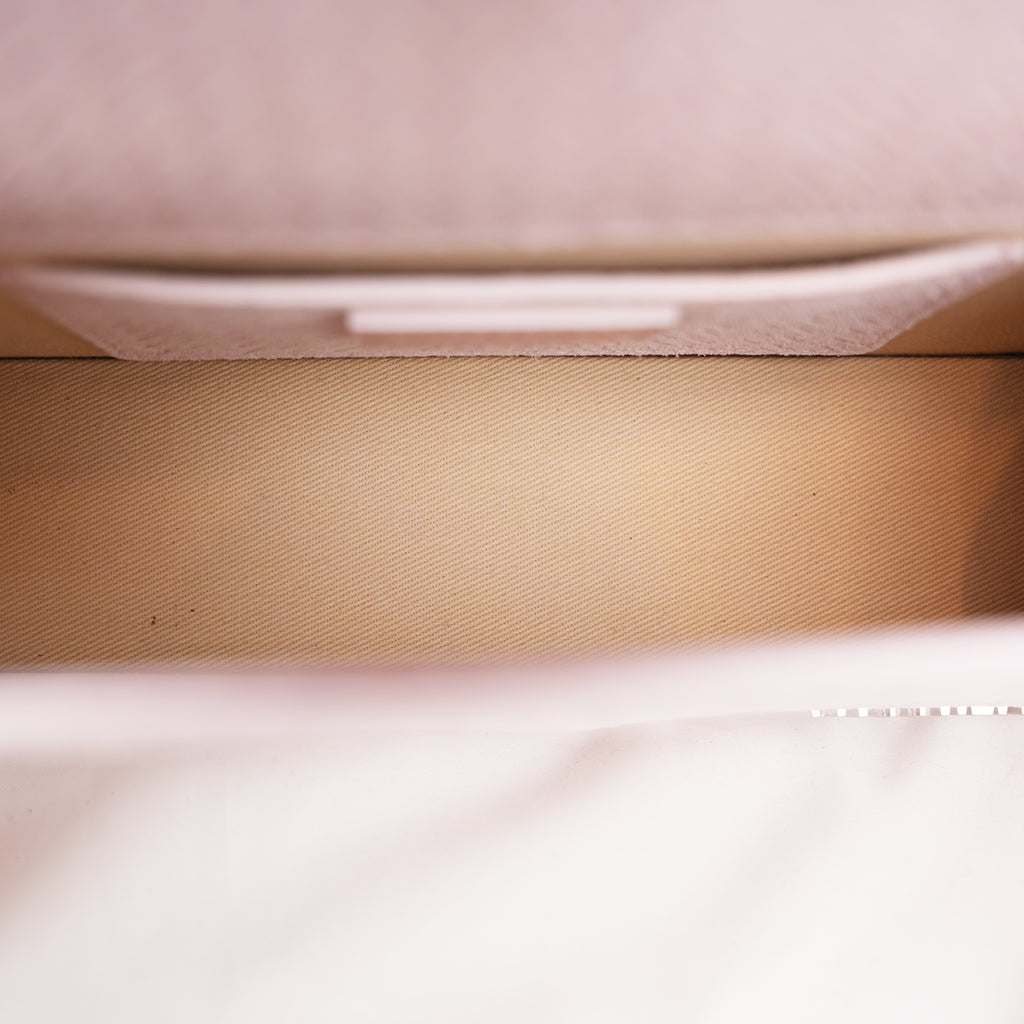 Jacquemus Le Grand Bambino Rosa in Pelle Goffrata Effetto Coccodrillo con Tracolla