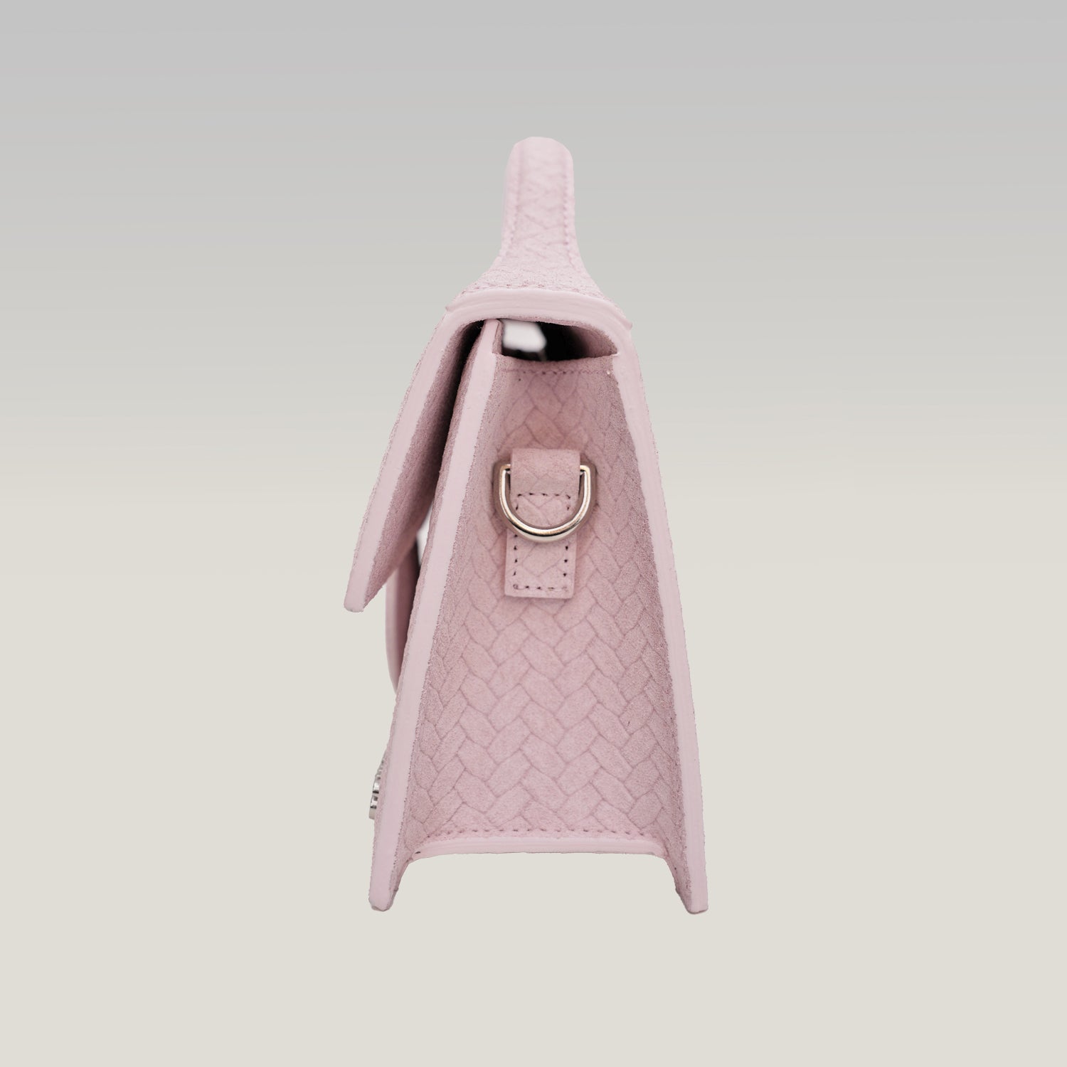 Jacquemus Le Grand Bambino Rosa in Pelle Goffrata Effetto Coccodrillo con Tracolla