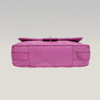 CHANEL Classic Flap Easy Carry Media in Pitone Viola Matelassé