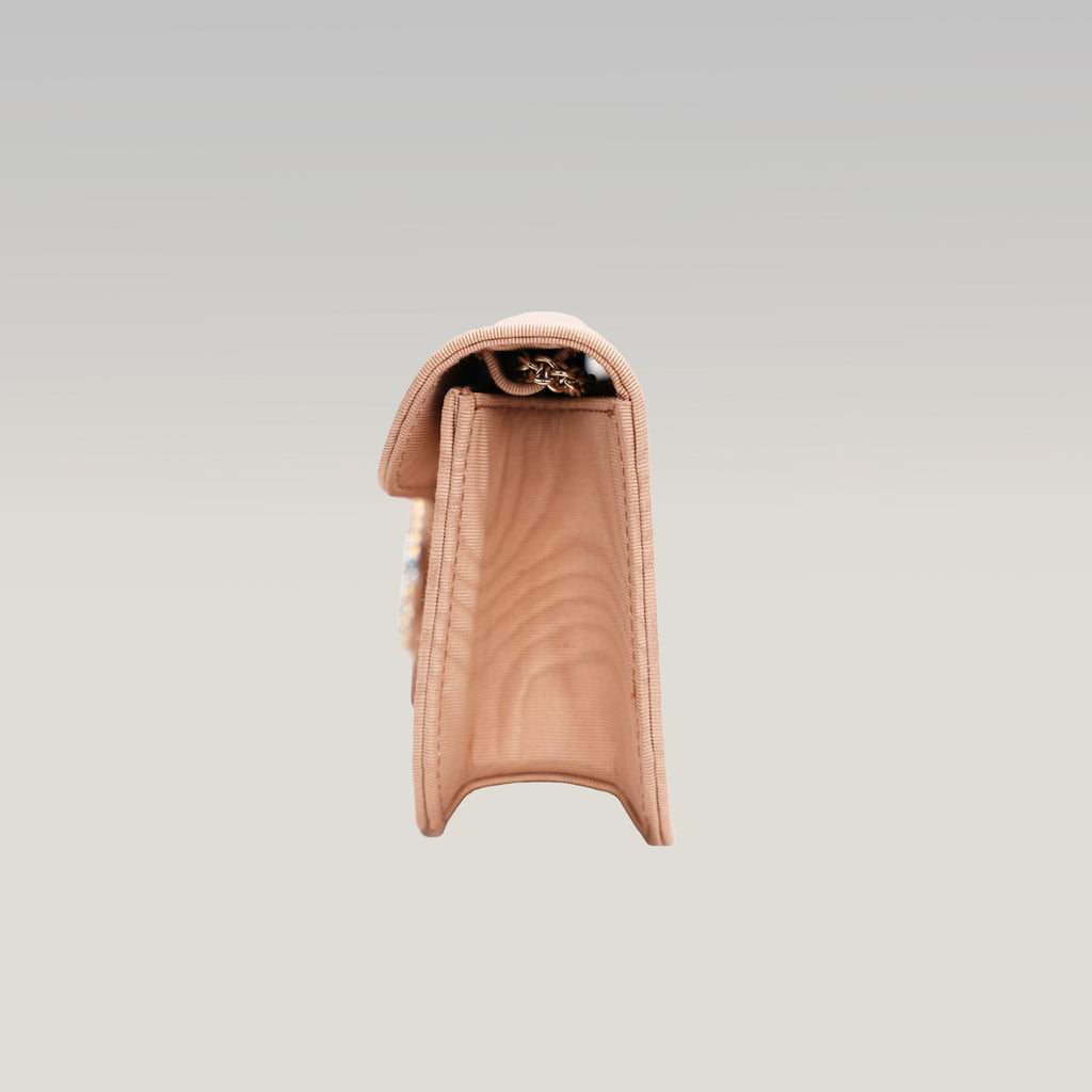 Valentino LOCÒ – borsa a mano / a spalla in pelle color rosa cannella
