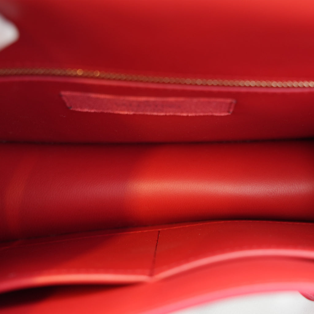 Valentino Rockstud – borsa a spalla rossa in pelle con borchie