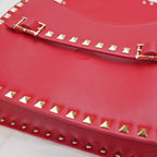 Valentino Rockstud – borsa a spalla rossa in pelle con borchie