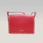 Valentino Rockstud – borsa a spalla rossa in pelle con borchie