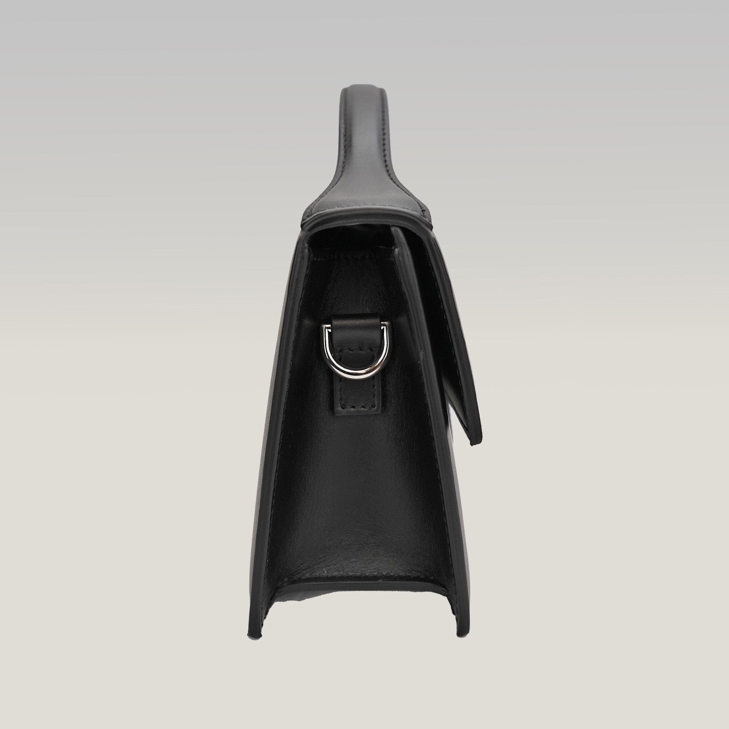 Jacquemus Il Grande Bambino nero con logo argento