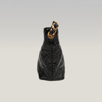 Chanel 24P Shiny Lambskin Quilted CC Hobo Black Borsa