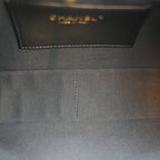 Chanel 24P Shiny Lambskin Quilted CC Hobo Black Borsa