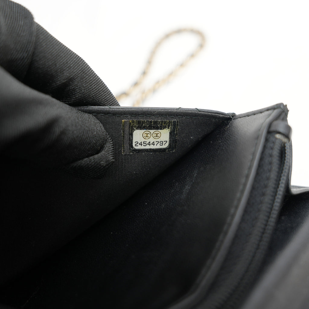 Chanel Trendy CC Quilted Black Shoulder Bag with Gold Clasp 