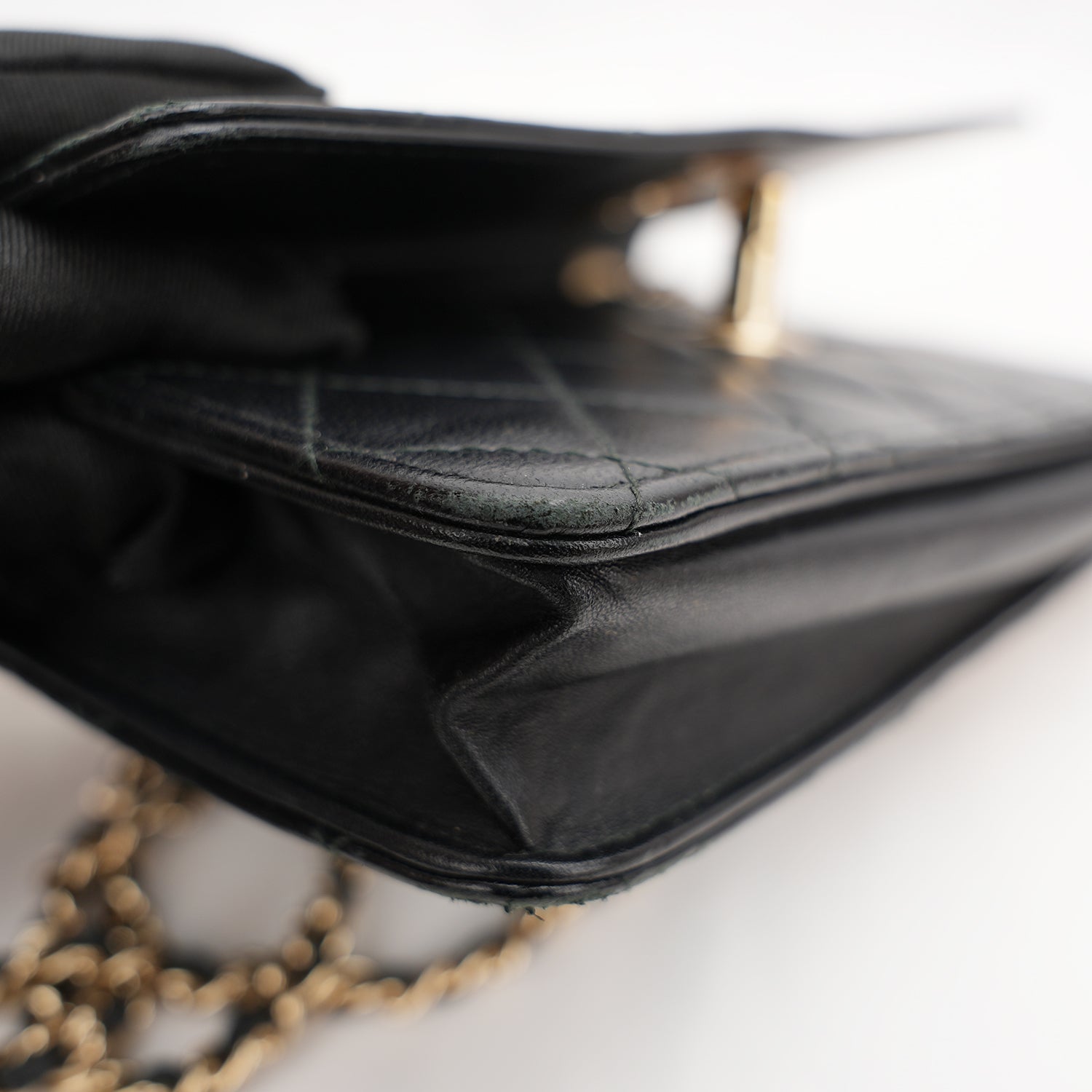 Chanel Trendy CC Quilted Black Shoulder Bag with Gold Clasp 