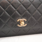 Chanel Trendy CC Quilted Black Shoulder Bag with Gold Clasp 