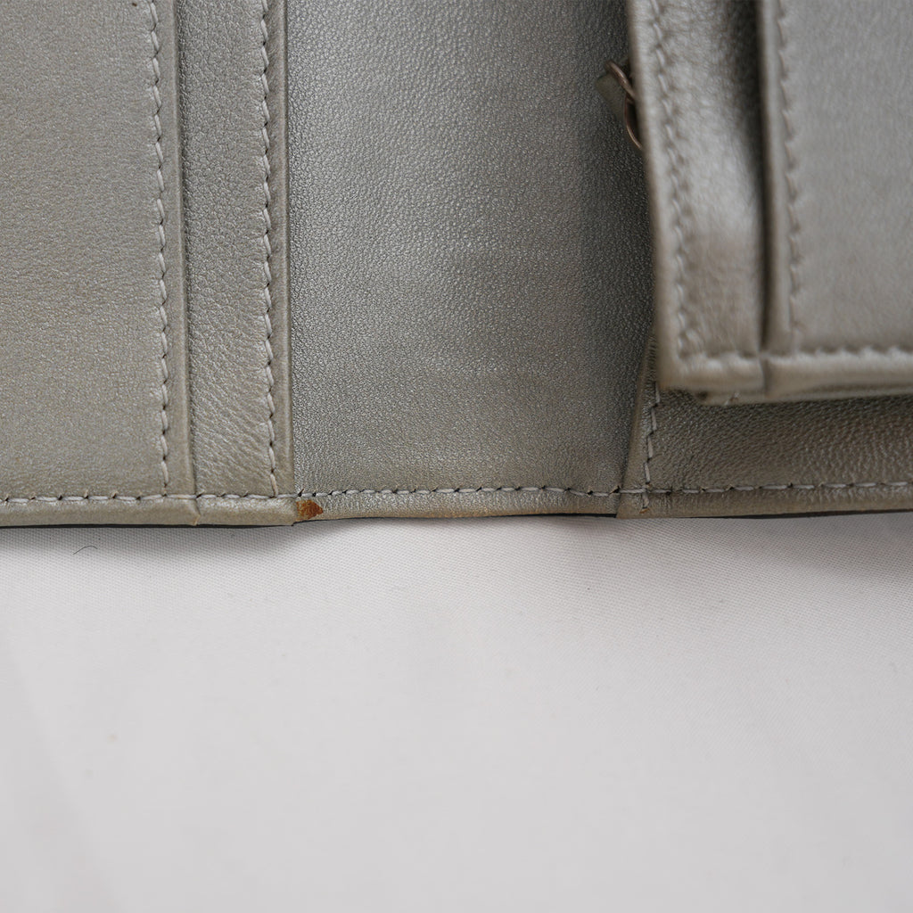 Chanel Camellia Long Wallet in Black with Silver Hardware 