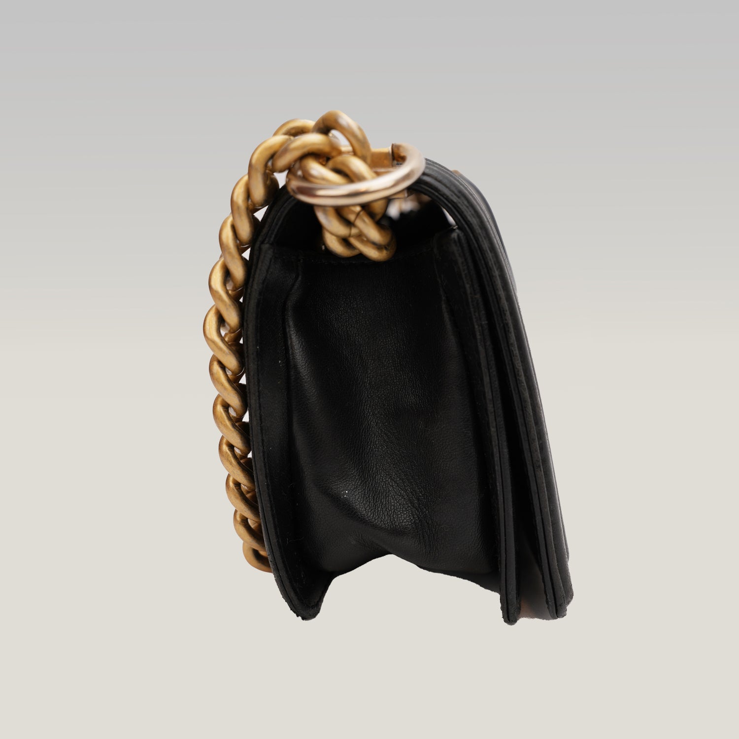 Chanel Le Boy Black Lizard Skin 