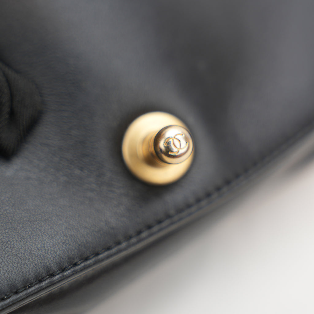 Chanel Le Boy Black Lizard Skin 