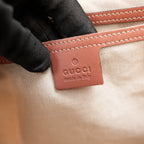 Gucci GG Supreme Monogram Stars Messenger Bag Beige Pink con Doppia Fibbia