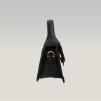 Jacquemus Le Bambino Black Leather Top Handle Shoulder Bag