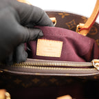 Louis Vuitton Montaigne BB Monogram Handbag Brown Coated Canvas & Leather Top Handle Shoulder Bag