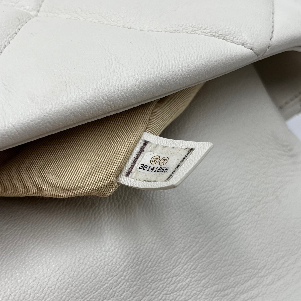 Chanel Lambskin Quilted Medium Chanel 19 Flap White