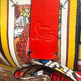 CHRISTIAN LOUBOUTIN  Cabata Small Tarot Patent Spiked TOTE Bag