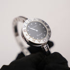 Bvlgari B.zero1 Stainless Steel Quartz Watch Black Dial 22mm