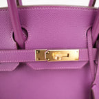 Hermès Birkin 30 Anemone in Pelle Epsom con Hardware Dorato
