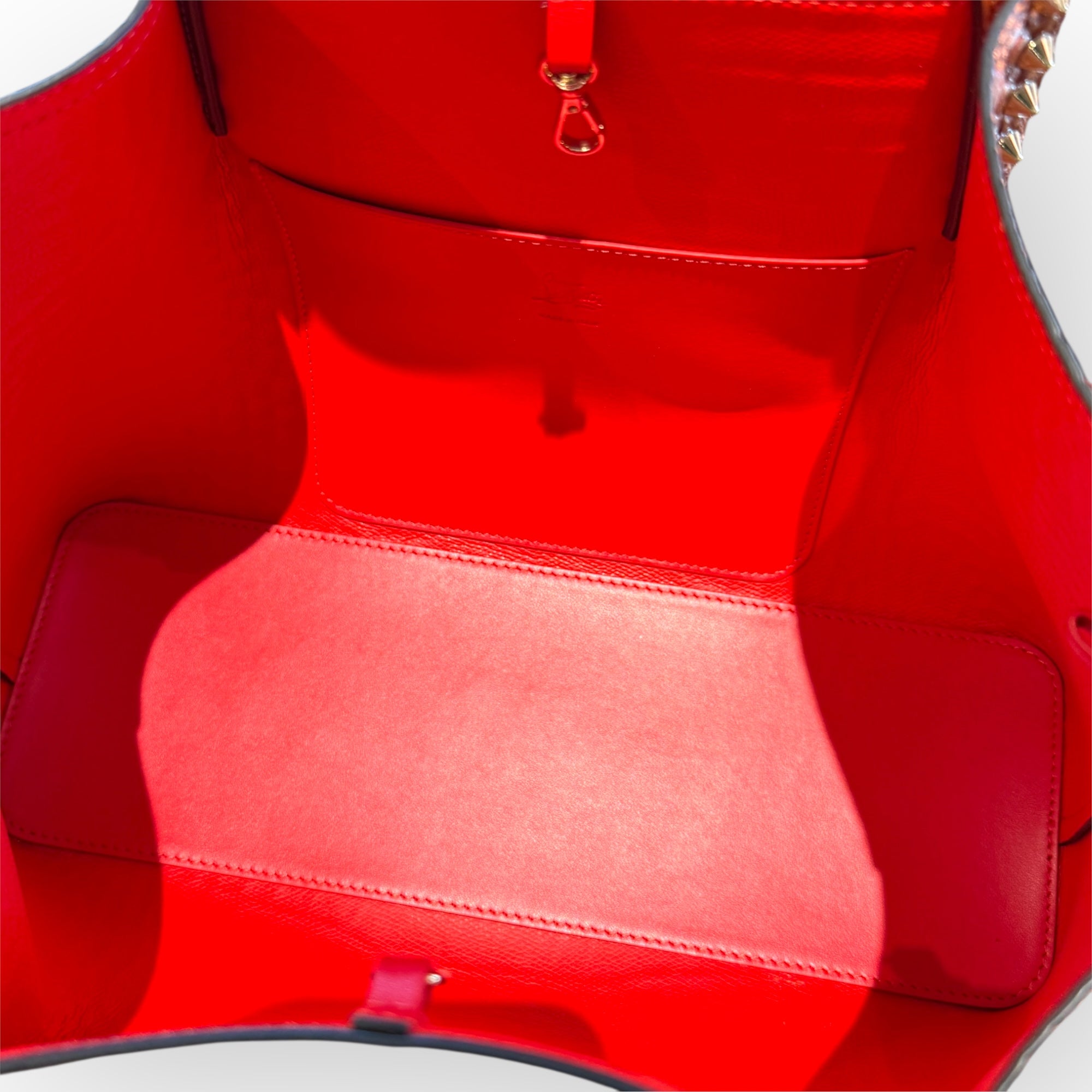 Christian Louboutin Cabarock Embossed Leather Tote