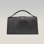 Jacquemus Le Grand Bambino nero con logo oro