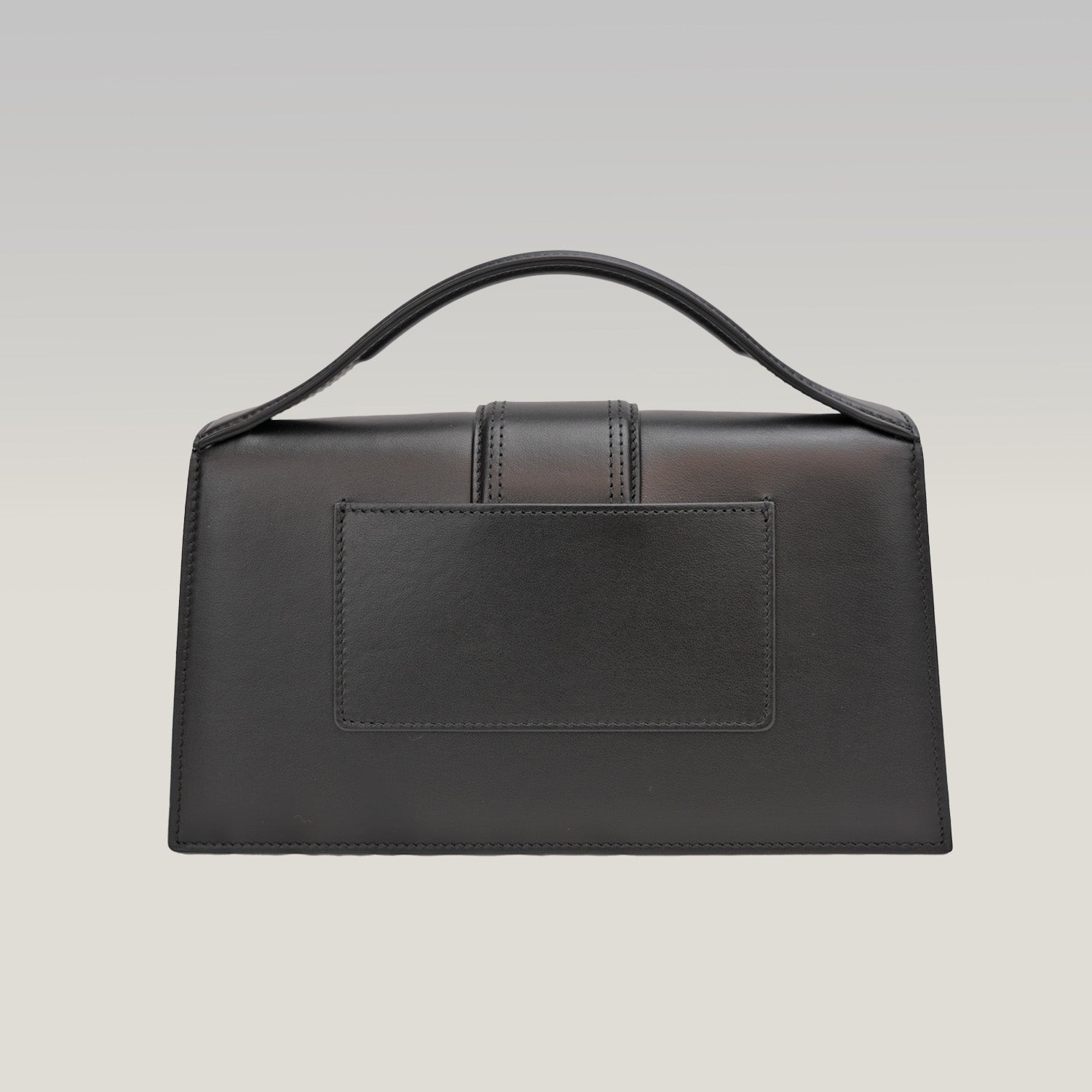 Jacquemus Le Grand Bambino nero con logo oro