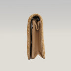 Chanel Wallet On Chain in rafia intrecciata beige