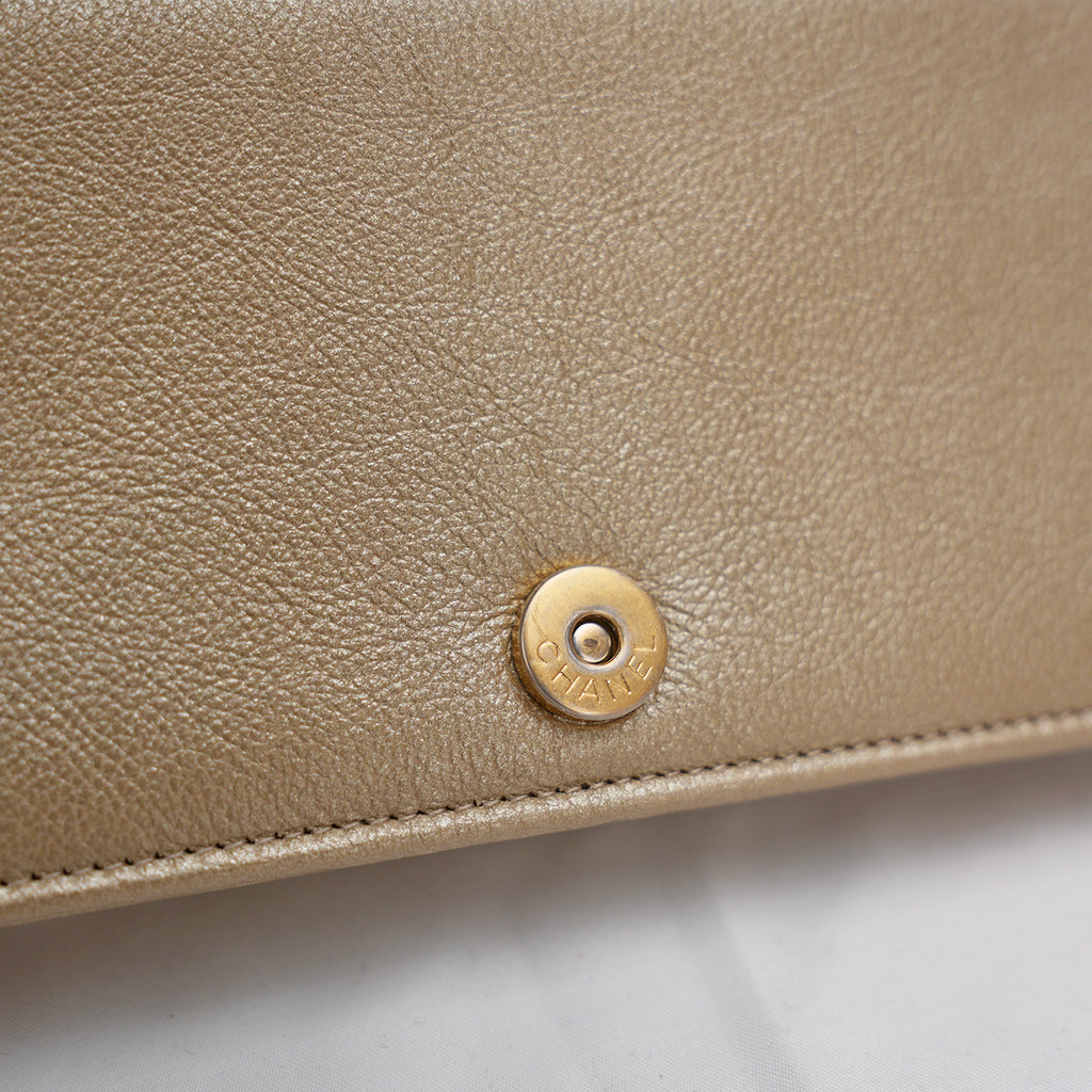 Chanel Wallet On Chain in rafia intrecciata beige