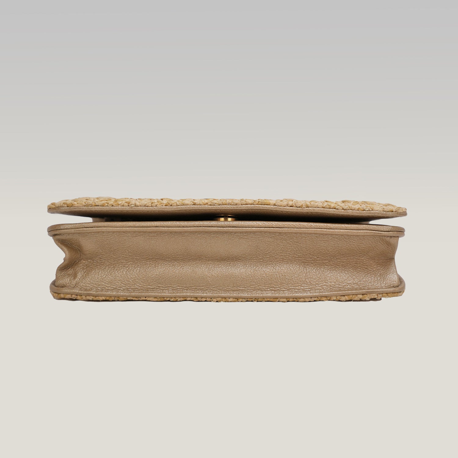Chanel Wallet On Chain in rafia intrecciata beige