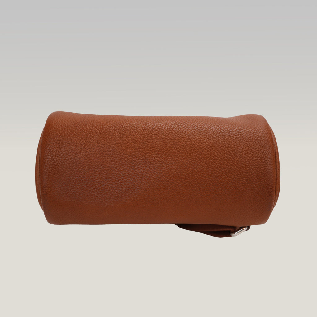 Hermès HAC à Dos large Gold-colored backpack with silver hardware 