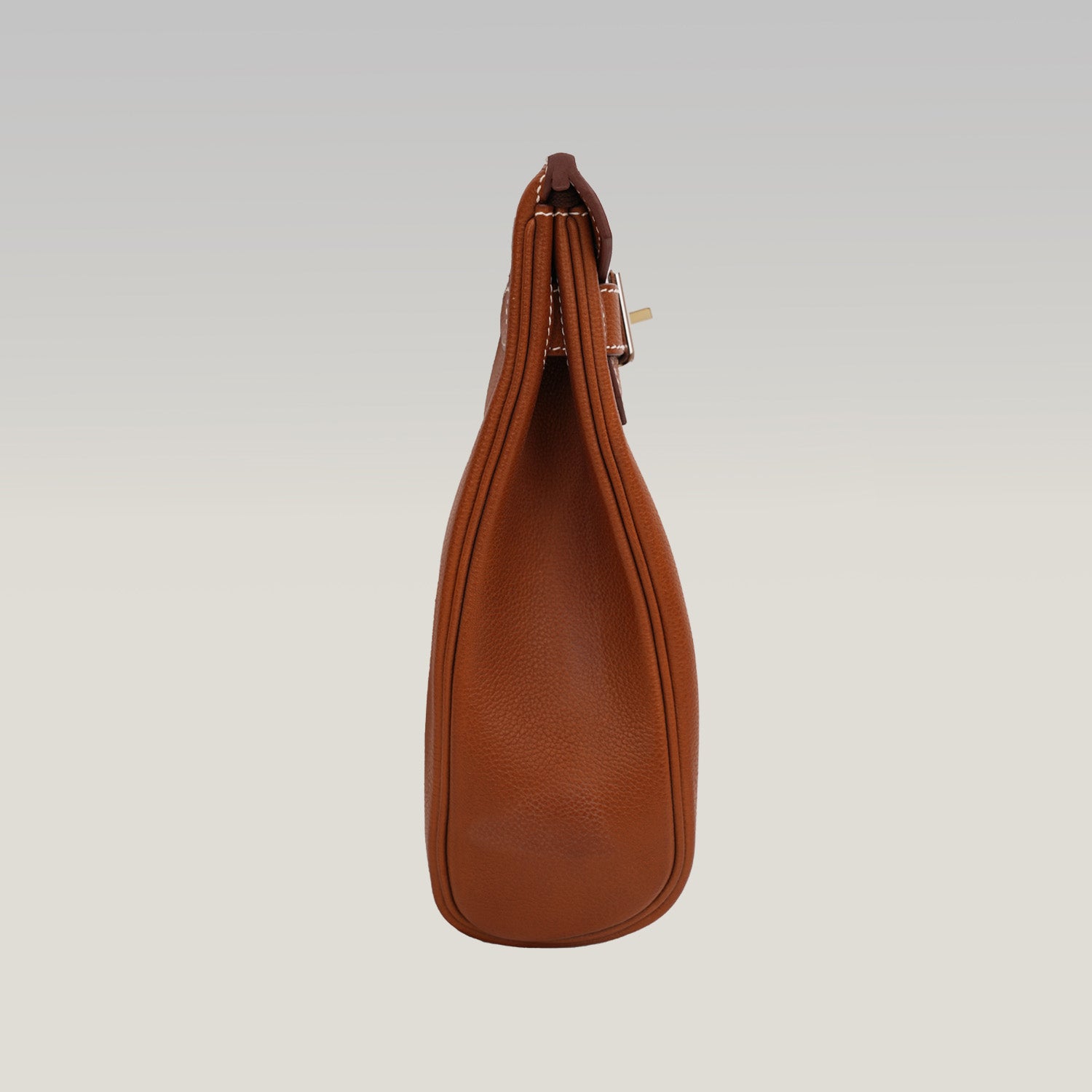 Hermès HAC à Dos large Gold-colored backpack with silver hardware 