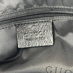Gucci Jackie Hobo Bag in Black Canvas and Leather with Iconic Closure