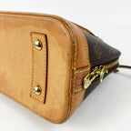 Louis Vuitton Alma BB Monogram Canvas con Finiture in Pelle Naturale